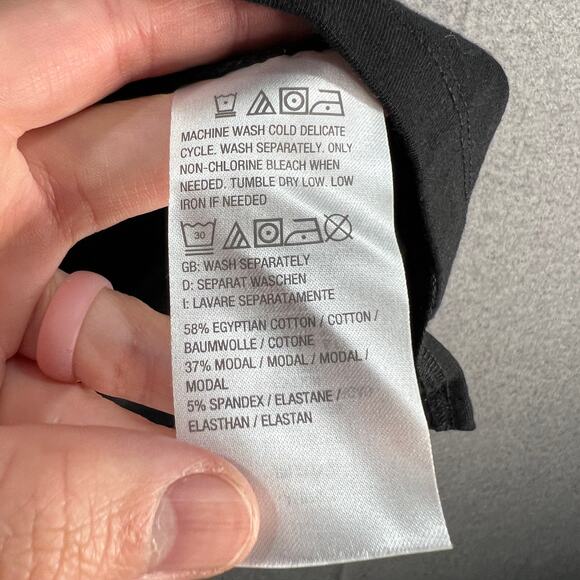 Belle By Kim Gravel Primabelle Knit Ruched Elbow Sleeve Top Black Large - Picture 8 of 8